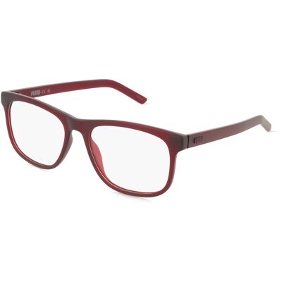 Puma PU0496O Herren-Brille inkl. Gläser Vollrand Eckig Kunststoff-Gestell 55/17/145, rot Puma PU0496O Herren-Brille inkl. Gläser Vollrand Eckig Kunststoff-Gestell 55/17/145, rot