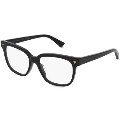 Bottega Veneta BV1257O Unisex-Brille inkl. Gläser Vollrand Quadratisch Acetat-Gestell 53/16/145, schwarz Bottega Veneta BV1257O Unisex-Brille inkl. Gläser Vollrand Quadratisch Acetat-Gestell 53/16/145, schwarz