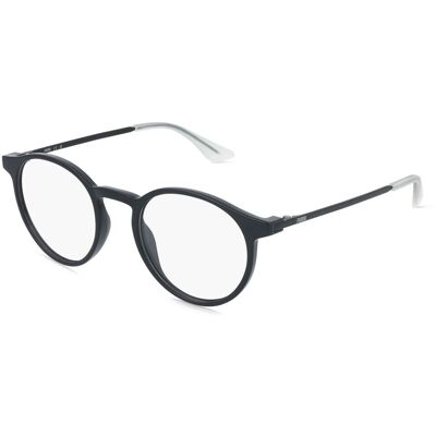 PUMA PU0524O Herren-Brille inkl. Gläser Vollrand Rund Kunststoff-Gestell 48/20/145, schwarz PUMA PU0524O Herren-Brille inkl. Gläser Vollrand Rund Kunststoff-Gestell 48/20/145, schwarz