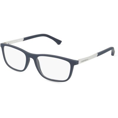 Emporio Armani EA3069 5474 Blau Rechteckbrille - Brille Emporio Armani EA3069 5474 Blau Rechteckbrille - Brille