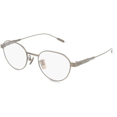 Moncler ME1007TD Unisex-Brille inkl. Gläser Vollrand Rund Titan-Gestell 49/20/145, grau Moncler ME1007TD Unisex-Brille inkl. Gläser Vollrand Rund Titan-Gestell 49/20/145, grau