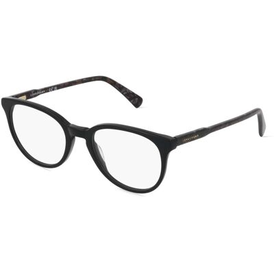 Longchamp LO2608 Unisex-Brille inkl. Gläser Vollrand Quadratisch Zylonit (Celluloseacetat)-Gestell 49/19/140, schwarz Longchamp LO2608 Unisex-Brille inkl. Gläser Vollrand Quadratisch Zylonit (Celluloseacetat)-Gestell 49/19/140, schwarz