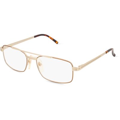 Fielmann OPH 9741 FLEX TR Herren-Brille inkl. Gläser Vollrand Quadratisch Metall-Gestell 54/18/140, gold Fielmann OPH 9741 FLEX TR Herren-Brille inkl. Gläser Vollrand Quadratisch Metall-Gestell 54/18/140, gold