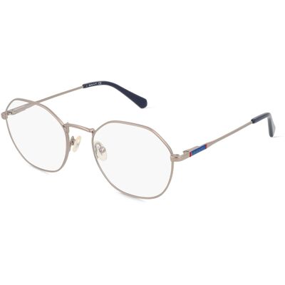 Gant GA3256 Unisex-Brille inkl. Gläser Vollrand Geometrisch Metall-Gestell 53/20/145, silber Gant GA3256 Unisex-Brille inkl. Gläser Vollrand Geometrisch Metall-Gestell 53/20/145, silber