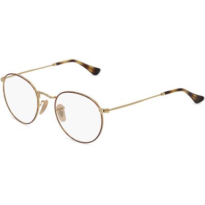 Ray-Ban RB 3447 V Unisex-Brille inkl. Gläser Vollrand Panto Metall-Gestell 50/21/145, gold Ray-Ban RB 3447 V Unisex-Brille inkl. Gläser Vollrand Panto Metall-Gestell 50/21/145, gold