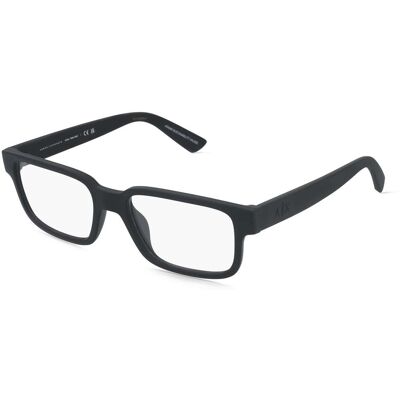 Emporio Armani 0AX3130U Herren-Brille inkl. Gläser Vollrand Quadratisch Kunststoff-Gestell 53/18/145, schwarz Emporio Armani 0AX3130U Herren-Brille inkl. Gläser Vollrand Quadratisch Kunststoff-Gestell 53/18/145, schwarz