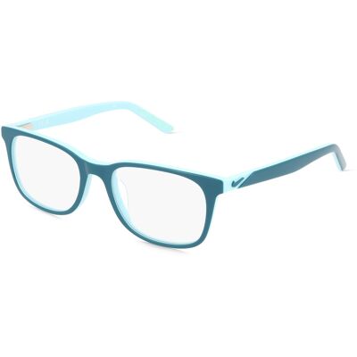 Nike 5546 Kinder-Brille inkl. Gläser Vollrand Quadratisch Acetat-Gestell 49/17/135, blau Nike 5546 Kinder-Brille inkl. Gläser Vollrand Quadratisch Acetat-Gestell 49/17/135, blau