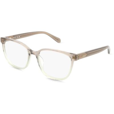 Fossil 7200 Damen-Brille inkl. Gläser Vollrand Eckig Acetat-Gestell 53/17/140, braun Fossil 7200 Damen-Brille inkl. Gläser Vollrand Eckig Acetat-Gestell 53/17/140, braun