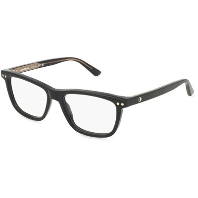 Montblanc MB0322O SNOWCAP Unisex-Brille inkl. Gläser Vollrand Quadratisch Acetat-Gestell 59/17/150, schwarz Montblanc MB0322O SNOWCAP Unisex-Brille inkl. Gläser Vollrand Quadratisch Acetat-Gestell 59/17/150, schwarz