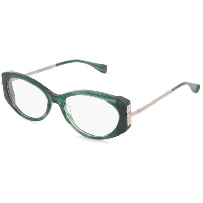 Max Mara MM5204 Damen-Brille inkl. Gläser Vollrand Oval Acetat-Gestell 52/16/140, grün Max Mara MM5204 Damen-Brille inkl. Gläser Vollrand Oval Acetat-Gestell 52/16/140, grün