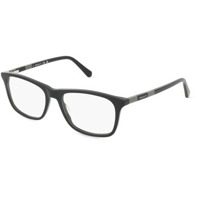 Gant GA3268 Unisex-Brille inkl. Gläser Vollrand Quadratisch Acetat-Gestell 54/17/145, schwarz Gant GA3268 Unisex-Brille inkl. Gläser Vollrand Quadratisch Acetat-Gestell 54/17/145, schwarz