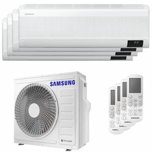 Samsung windfreie Klimaanlage Avant Quadri Split 7000 + 9000 + 12000 + 12000 BTU Inverter A++ WLAN Außengerät 8,0 kW