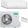 Hisense Hi-Comfort Quadri Split Klimaanlage 9000+9000+9000+9000 BTU Inverter A++ WLAN Außengerät 8,0 kW