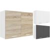 VCM Küchenschrank Breite 80 cm Holztür Hängeschrank Küche Küchenmöbel Esilo