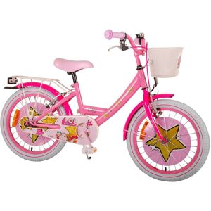 Volare Kinderfahrrad LOL Surprise für Mädchen 18 Zoll Kinderrad für Pink