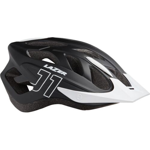 LAZER Jugend -Fahrradhelm J1 + LED, Matte Black White