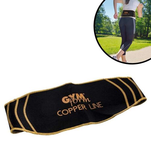 Gymform® Lendenbandage – Rückenbandage – Bandage Rücken Copper Line Back