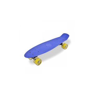Byox Kinder Skateboard Spice LED 22 Zoll, Aluminium Achse, 80A 45mm, ABEC-7 dunkelblau