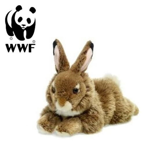 WWF Plüschtier Hase (19cm, liegend) lebensecht Kuscheltier Stofftier Rabbit