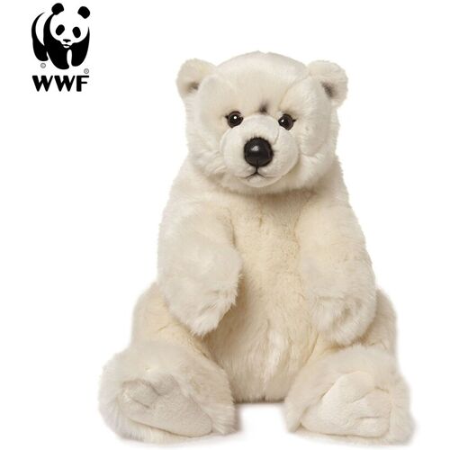 WWF Plüschtier Eisbär (sitzend, 22cm) lebensecht Kuscheltier Stofftier