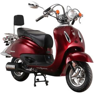 Alpha Motors Motorroller Retro Firenze 50 ccm 45 kmh EURO 5 weinrot