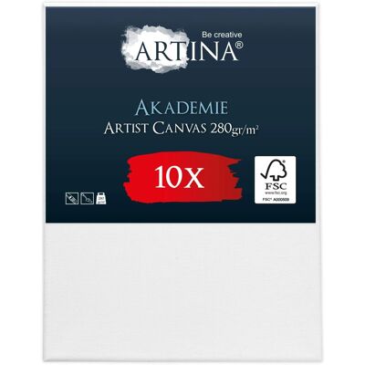 Artina Keilrahmen Leinwand Akademie 40x50cm 10er Set Artina Keilrahmen Leinwand Akademie 40x50cm 10er Set