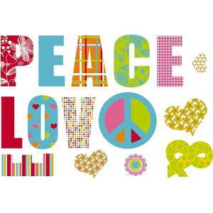 Komar - Love and Peace - Dekorativer Vinyl - Stück - Wall decal Komar - Love and Peace - Dekorativer Vinyl - Stück - Wall decal