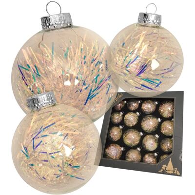 Krebs Glas Lauscha Weihnachtskugeln Kugelsortiment Lametta Goldfarbig 8cm Krebs Glas Lauscha Weihnachtskugeln Kugelsortiment Lametta Goldfarbig 8cm