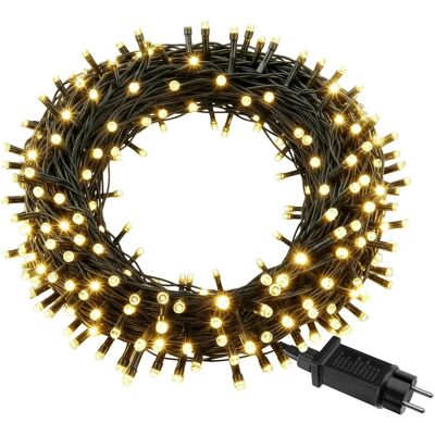 Tectake Led Lichterkette Warmweiß Mit 8 Funktionen 2300 x 0 40 x 2 60 cm Grün Tectake Led Lichterkette Warmweiß Mit 8 Funktionen 2300 x 0 40 x 2 60 cm Grün