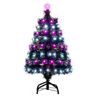 Costway Künstlicher Weihnachtsbaum 96 Lila & Weißen Leds 90 cm Costway Künstlicher Weihnachtsbaum 96 Lila & Weißen Leds 90 cm