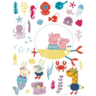 Sanders & Sanders Wandtattoo Peppa Wutz Multicolor 85 x 65 cm 601360 Sanders & Sanders Wandtattoo Peppa Wutz Multicolor 85 x 65 cm 601360