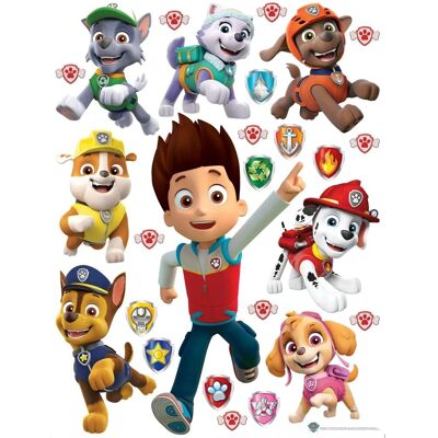 Sanders & Sanders Wandtattoo Paw Patrol Rot Gelb und Grün 65 x 85 cm 600175 Sanders & Sanders Wandtattoo Paw Patrol Rot Gelb und Grün 65 x 85 cm 600175