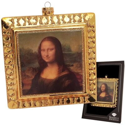 Krebs Glas Lauscha Baumschmuck Mona Lisa Kunstwerk Goldfarbig 12cm Krebs Glas Lauscha Baumschmuck Mona Lisa Kunstwerk Goldfarbig 12cm