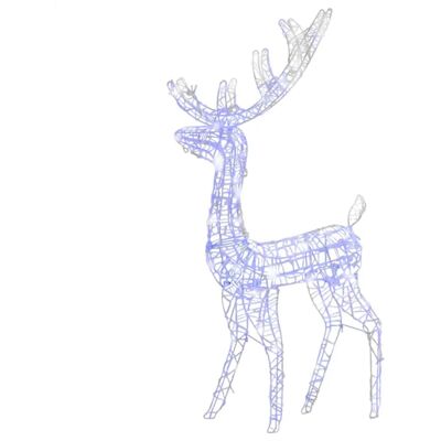 vidaXL 120cm Blauer Acryl Rentier Weihnachtsdeko mit 140 LEDs vidaXL 120cm Blauer Acryl Rentier Weihnachtsdeko mit 140 LEDs