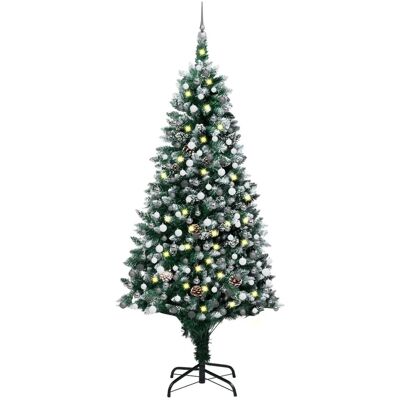vidaXL Künstlicher Lichterbaum mit Kugelset und Zapfen - Weihnachtsbaum vidaXL Künstlicher Lichterbaum mit Kugelset und Zapfen - Weihnachtsbaum