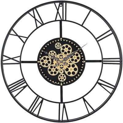 Vente-unique Uhr Karial Schwarz Goldfarben 80 cm Vente-unique Uhr Karial Schwarz Goldfarben 80 cm