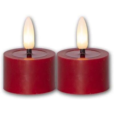 Star Trading LED Teelicht FLAMME FLOW M Rot Timer 2er Set Star Trading LED Teelicht FLAMME FLOW M Rot Timer 2er Set