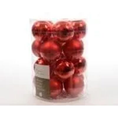 Kaemingk Weihnachtsbaumkugeln Glas 6 cm 20 Stueck Weihnachtsrot Glaenzend Matt Kaemingk Weihnachtsbaumkugeln Glas 6 cm 20 Stueck Weihnachtsrot Glaenzend Matt