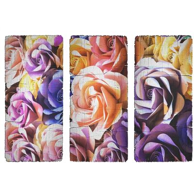 Sanders & Sanders Wandbild - Rosen & Farben - 42,5x65cm Sanders & Sanders Wandbild - Rosen & Farben - 42,5x65cm