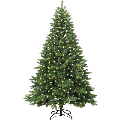 vidaXL Künstlicher Weihnachtsbaum mit 300 LEDs Grün 210 cm PE und PVC 3397558 vidaXL Künstlicher Weihnachtsbaum mit 300 LEDs Grün 210 cm PE und PVC 3397558