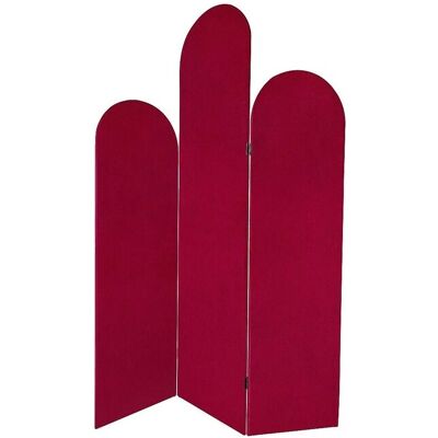 Vente-unique Paravent Carmida Bordeaux 120 cm Vente-unique Paravent Carmida Bordeaux 120 cm