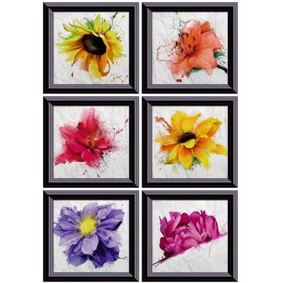 Sanders & Sanders Wandtattoo Blumen Gelb Lila und Rosa 65 x 85 cm 600276 Sanders & Sanders Wandtattoo Blumen Gelb Lila und Rosa 65 x 85 cm 600276