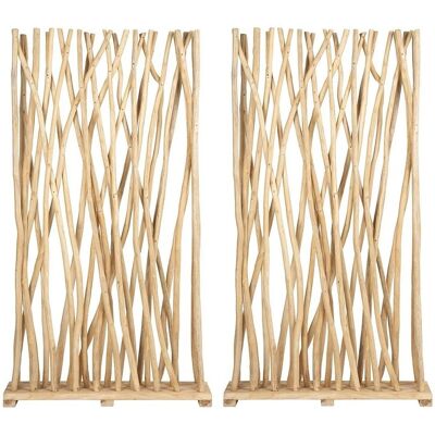 Vente-unique Paravent Gayana Naturfarben Hell 100 cm Vente-unique Paravent Gayana Naturfarben Hell 100 cm