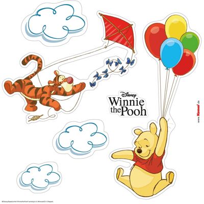 Komar Fenstersticker Winnie The Pooh 30 cm x 30 cm Komar Fenstersticker Winnie The Pooh 30 cm x 30 cm