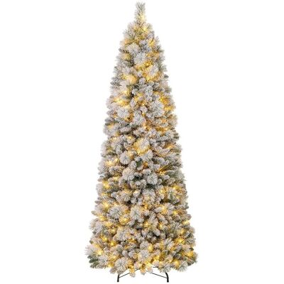 Costway Künstlicher Weihnachtsbaum mit LED-Lichtern Tannenbaum 210cm Costway Künstlicher Weihnachtsbaum mit LED-Lichtern Tannenbaum 210cm