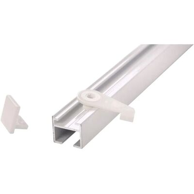 Deco-Raum Gardinenschiene nach Maß 1-Lauf Square Weiß 60cm Deco-Raum Gardinenschiene nach Maß 1-Lauf Square Weiß 60cm