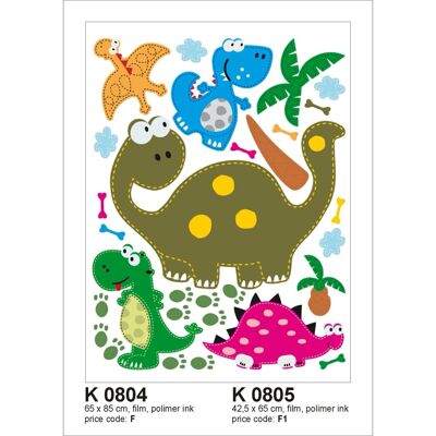 Sanders & Sanders Wandtattoo Dinosaurier Grün Blau und Rosa 65 x 85 cm 600301 Sanders & Sanders Wandtattoo Dinosaurier Grün Blau und Rosa 65 x 85 cm 600301