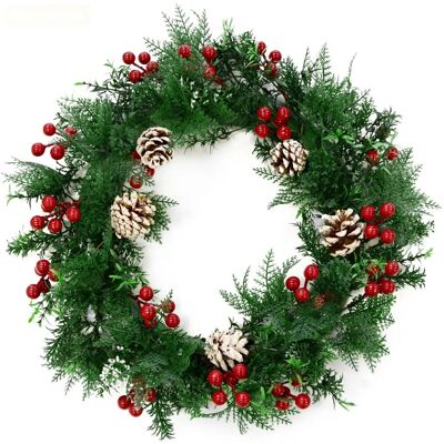 KARAT Weihnachtskranz Pinecone Dekorativer Kranz für Weihnachten Durchmesser 42 cm KARAT Weihnachtskranz Pinecone Dekorativer Kranz für Weihnachten Durchmesser 42 cm