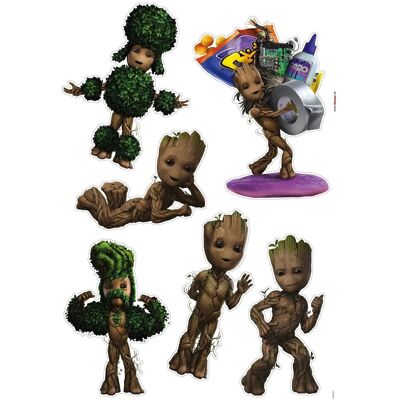 Komar Selbstklebende Wandaufkleber - i am groot! Braun & Grün - 50cm x 70cm Komar Selbstklebende Wandaufkleber - i am groot! Braun & Grün - 50cm x 70cm