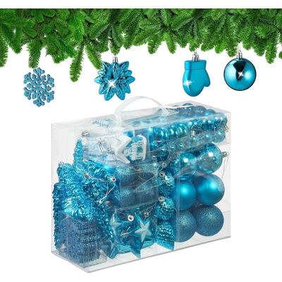 Relaxdays - Set 100 Weihnachtskugeln, Glitzer & Matt, 10 Designs - Weihnachtsdeko Relaxdays - Set 100 Weihnachtskugeln, Glitzer & Matt, 10 Designs - Weihnachtsdeko